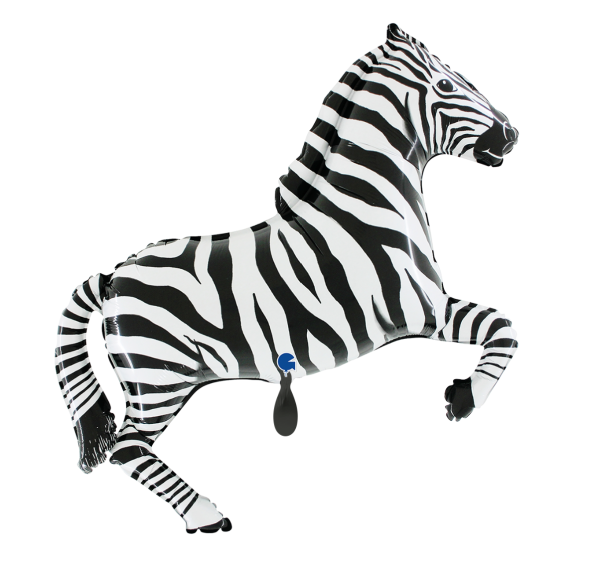XXL Folienballon Figur - Zebra - Ø 106cm